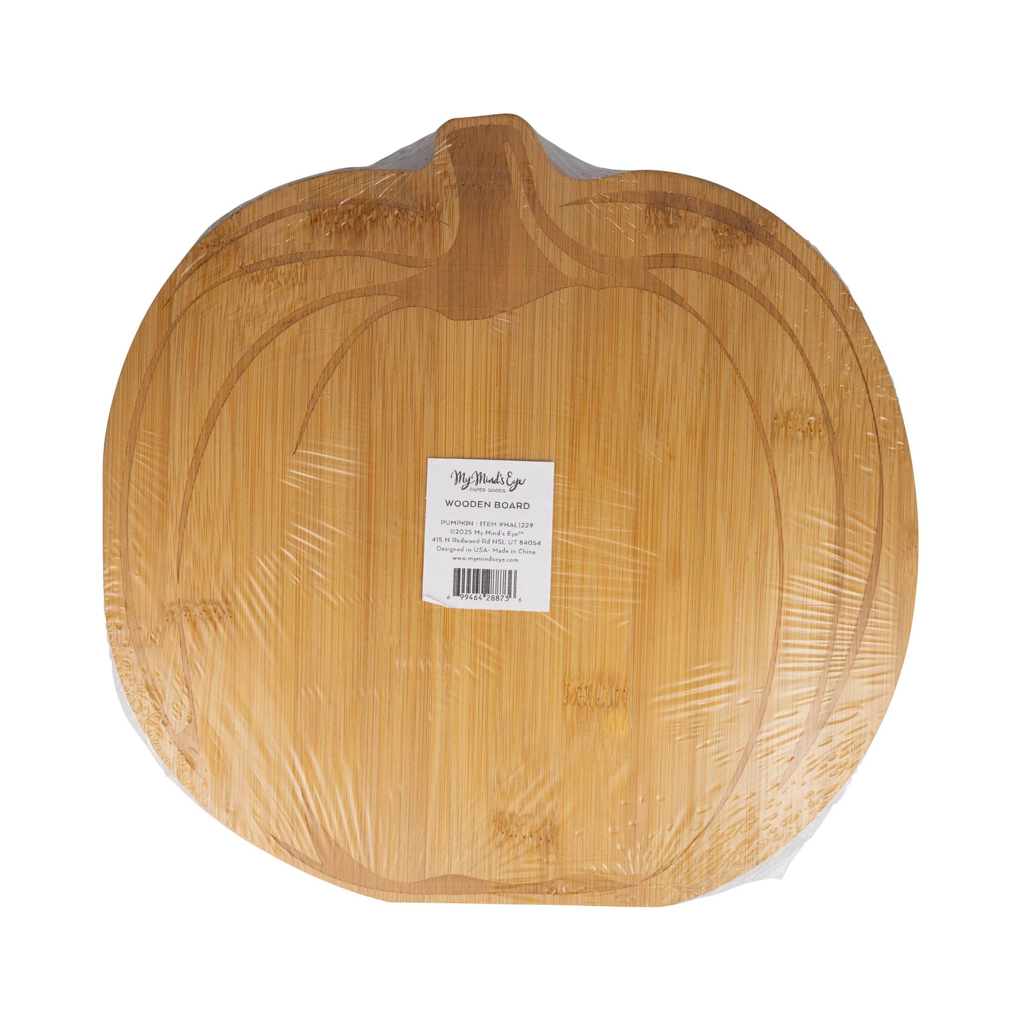 HAL1229 - Pumpkin Wood Cutting Board (Reversible!)