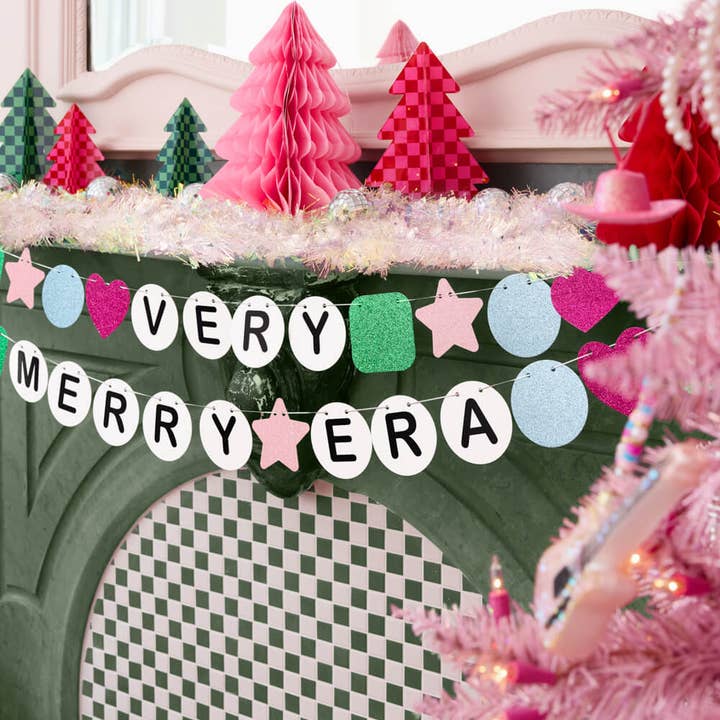 PRESALE: Very Merry Era Banner - Friendship Bracelet Banner Christmas