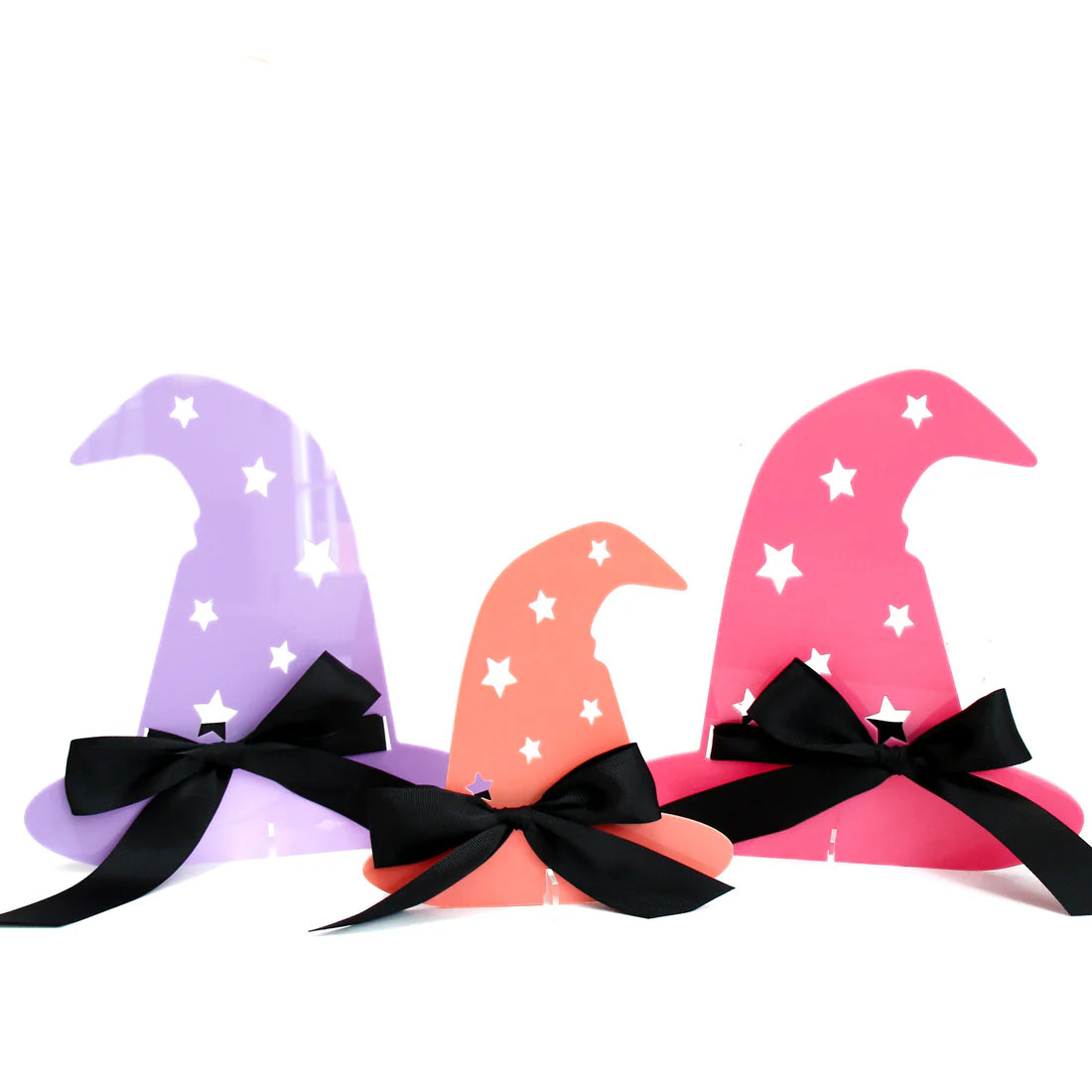 Presale: Pastel Acrylic Witch Hats - with bows