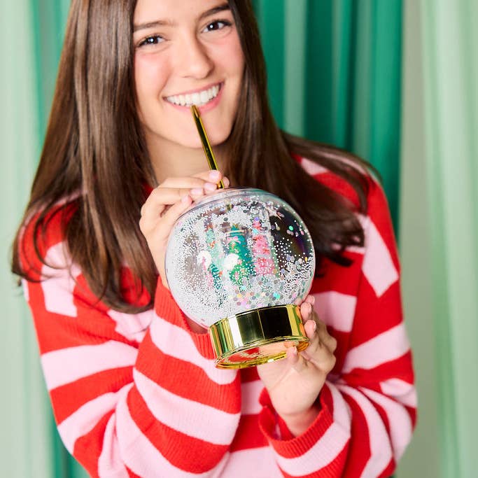 PRESALE: Let It Snow Globe Sipper Novelty Cup