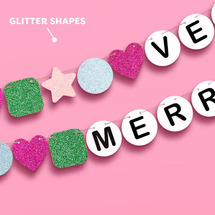 PRESALE: Very Merry Era Banner - Friendship Bracelet Banner Christmas