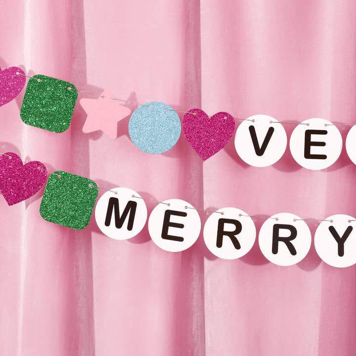 PRESALE: Very Merry Era Banner - Friendship Bracelet Banner Christmas