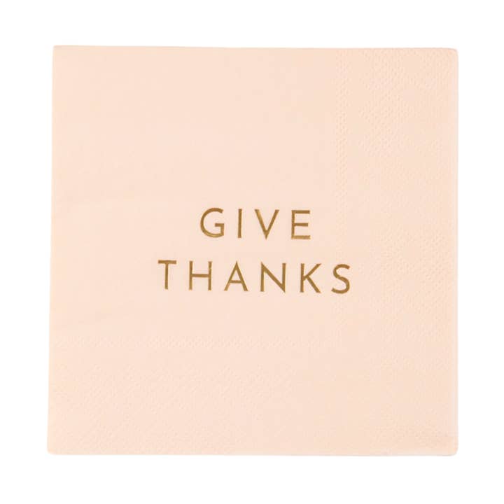Give Thanks Cocktail Napkins