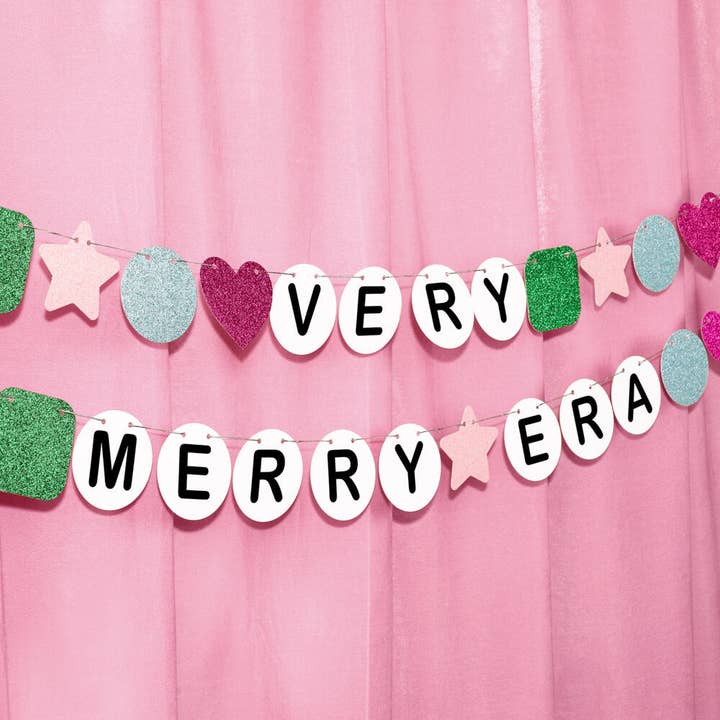 PRESALE: Very Merry Era Banner - Friendship Bracelet Banner Christmas