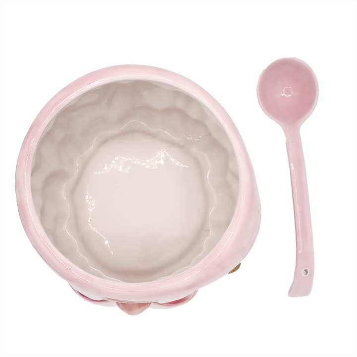 PREORDER: Pink Santa Punch Bowl & Ladle
