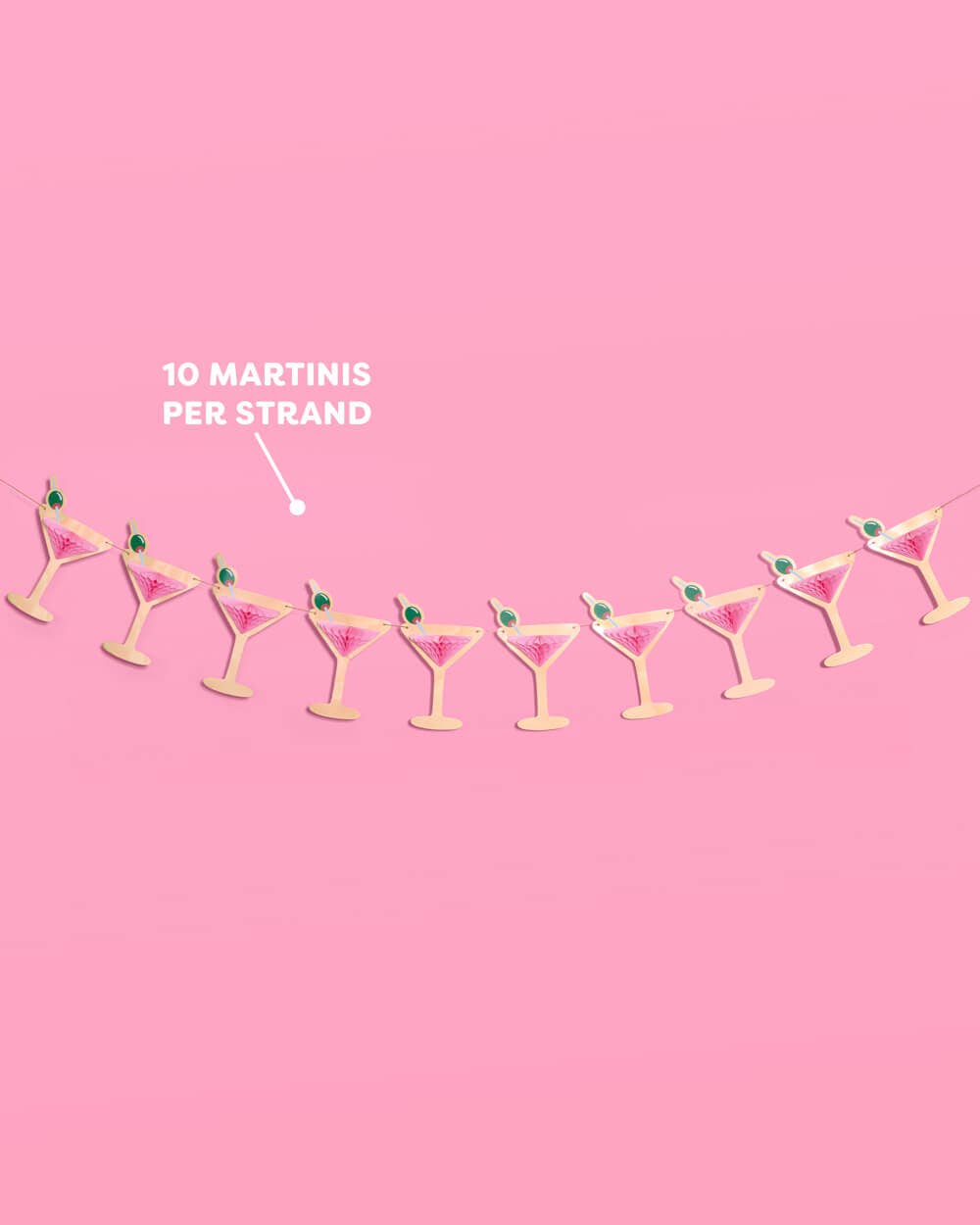 Martini Banner | Tini BIt 3D paper banner