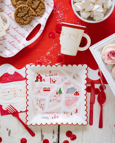 BELIEVE SANTA FACE WITH HANDLE PAPER PARTY CUP