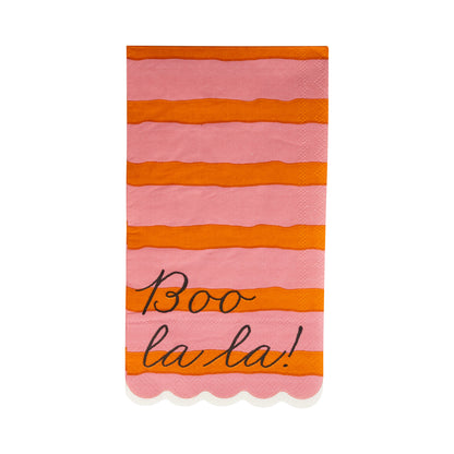 Presale: PINK & ORANGE BOO LA LA DINNER NAPKIN