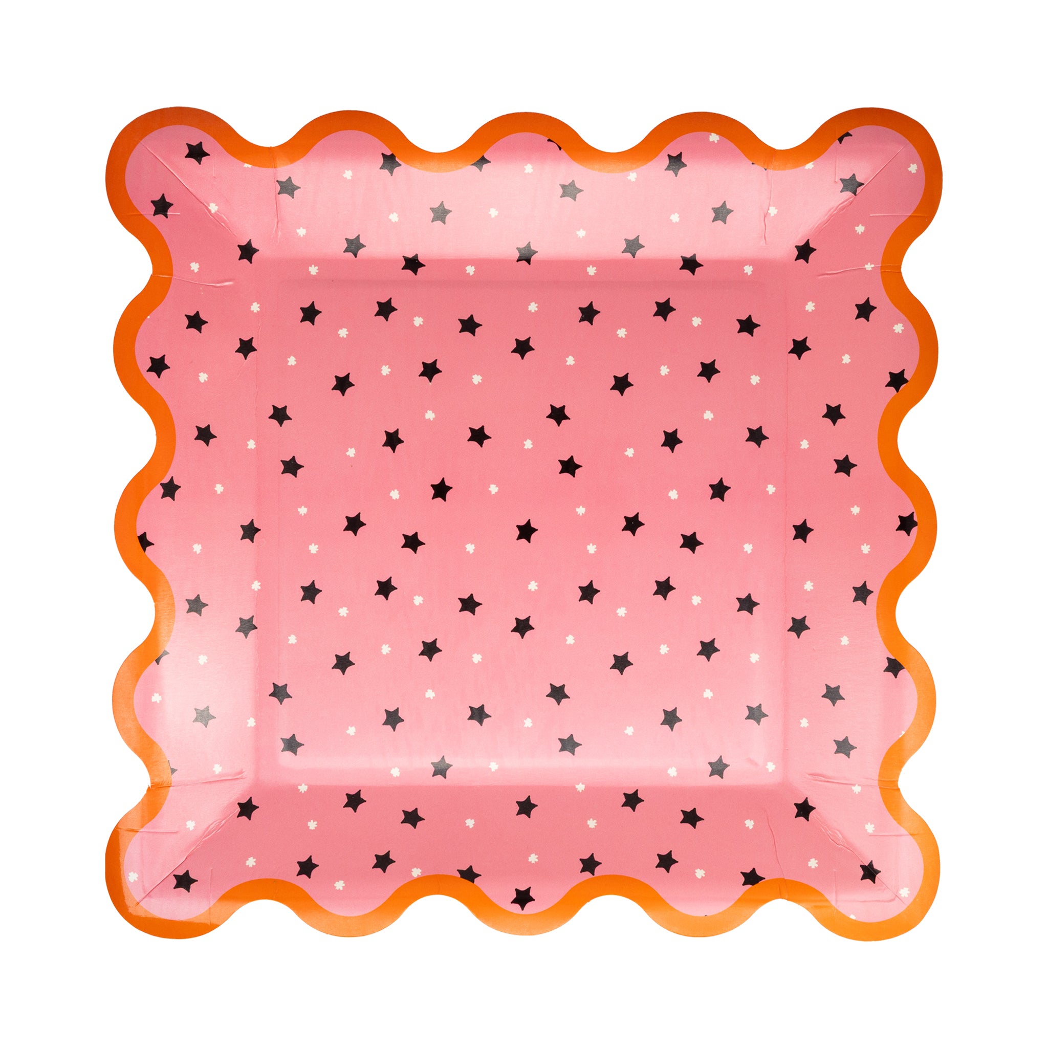 Presale: PINK WITH BLACK STAR PAPER PLATE