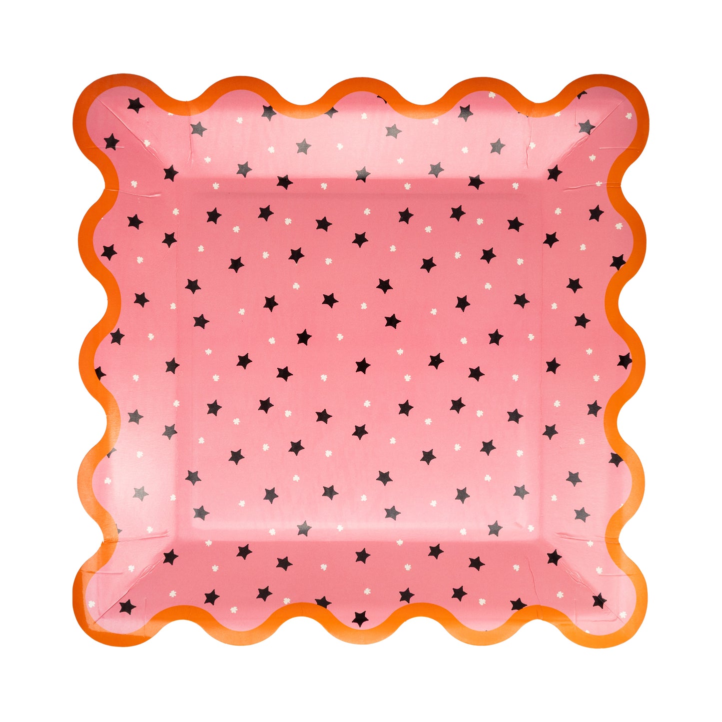 Presale: PINK WITH BLACK STAR PAPER PLATE