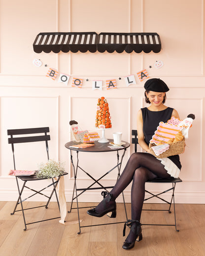 Presale: PINK & ORANGE BOO LA LA PAPER PLATE