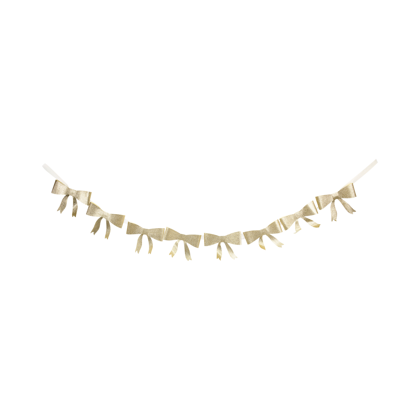 Gold Glitter Bow Banner