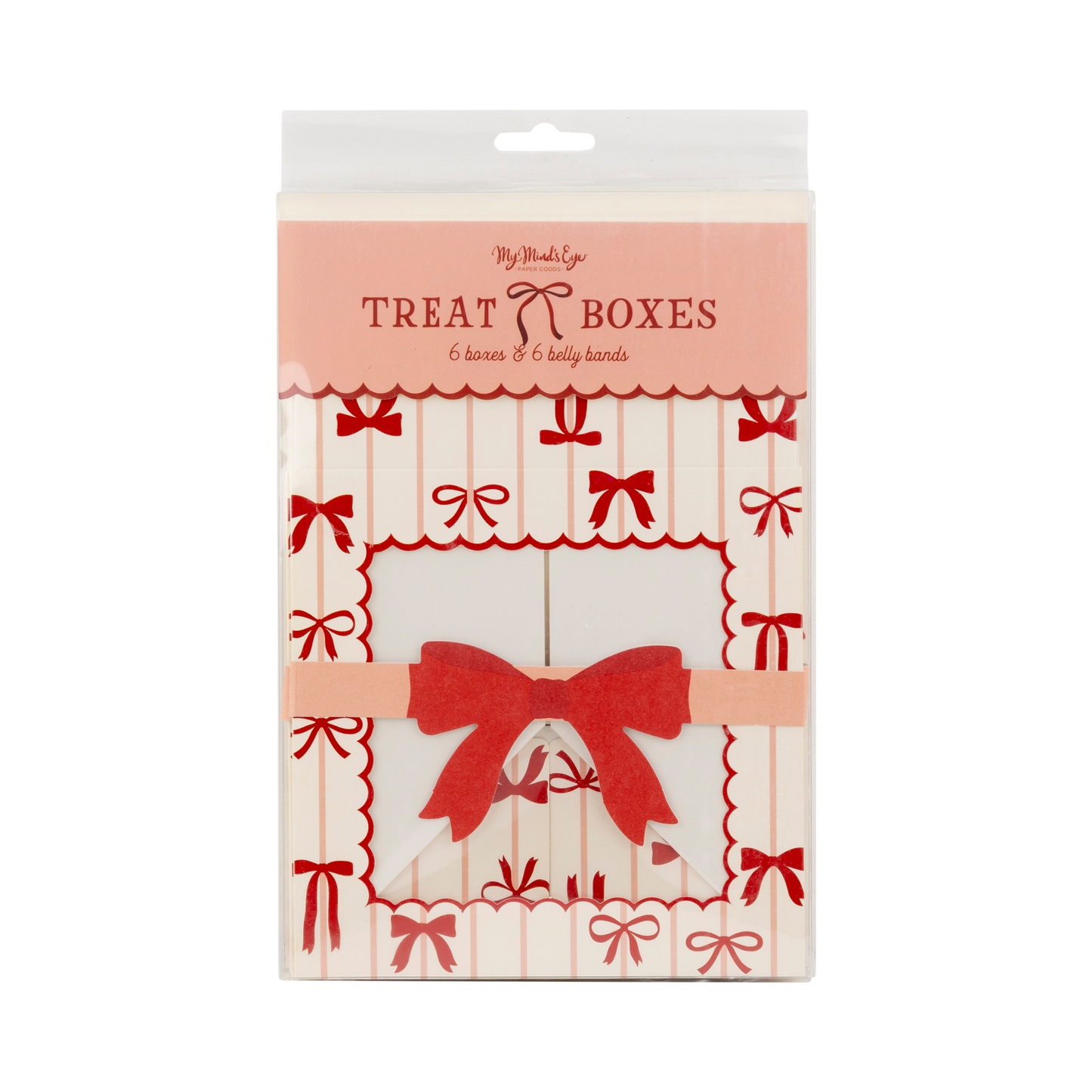 Red and Pink Bows Cookie Box