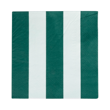 Red and Pink Green and Mint Striped Cocktail Napkin Set