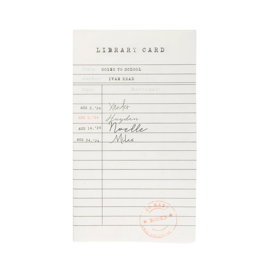 Occasions By Shakira - Library Card Dinner Napkin (24)