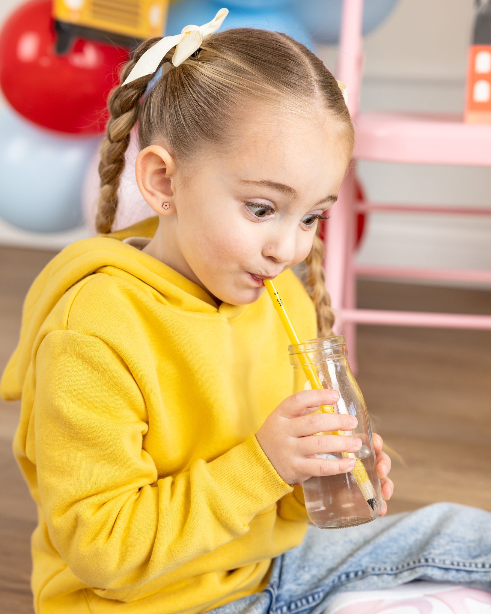 Pencil Reusable Straws - 12 count