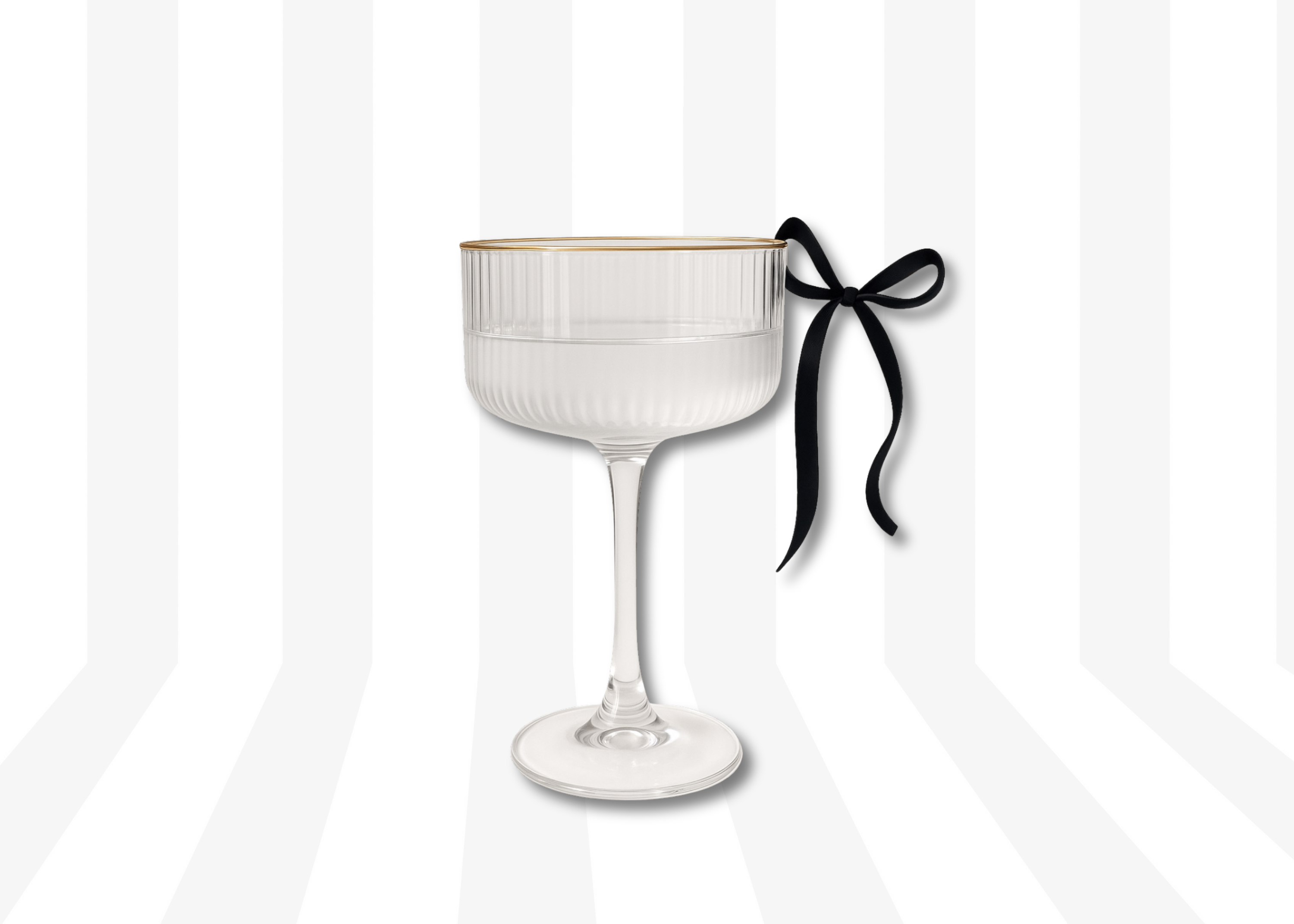 Black Bow Drink Charms Set of 6