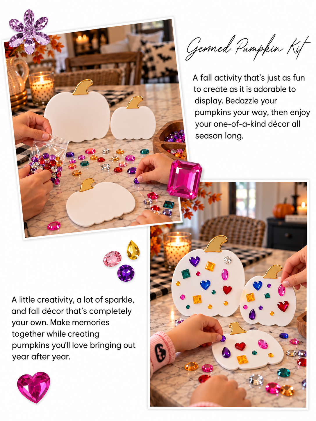 Gemmed Pumpkin Kit - a Kedziefest Exclusive