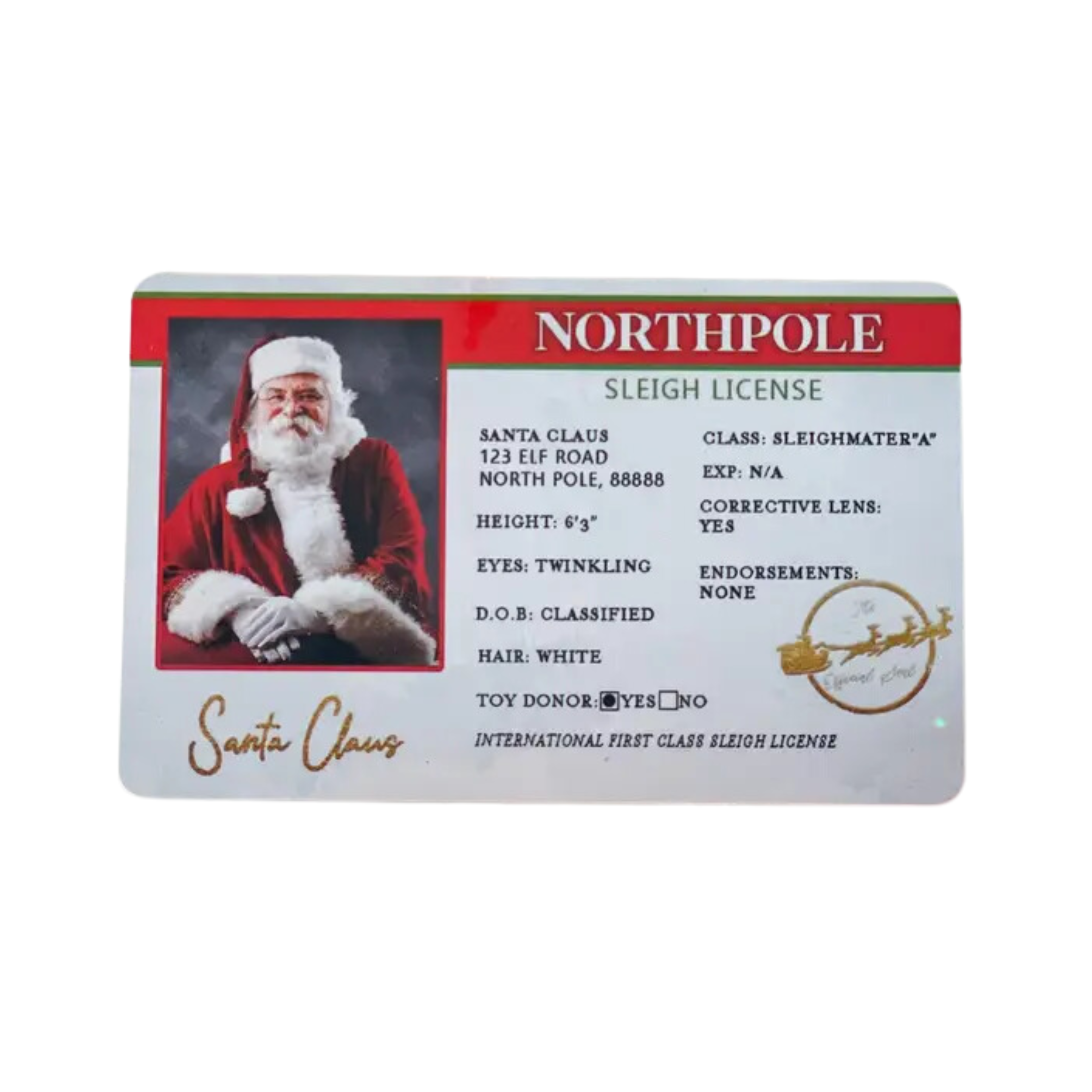 Santa Sleigh License
