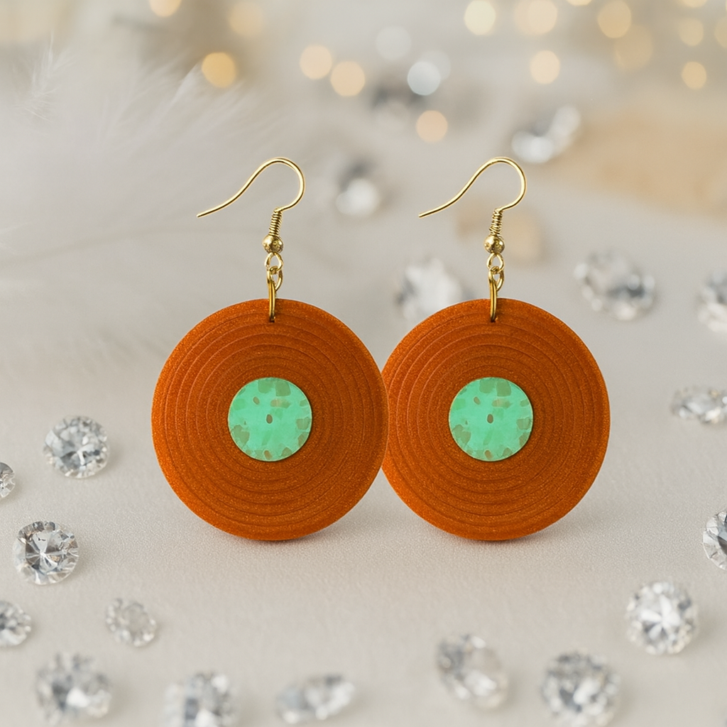 Showgirl Record Earrings