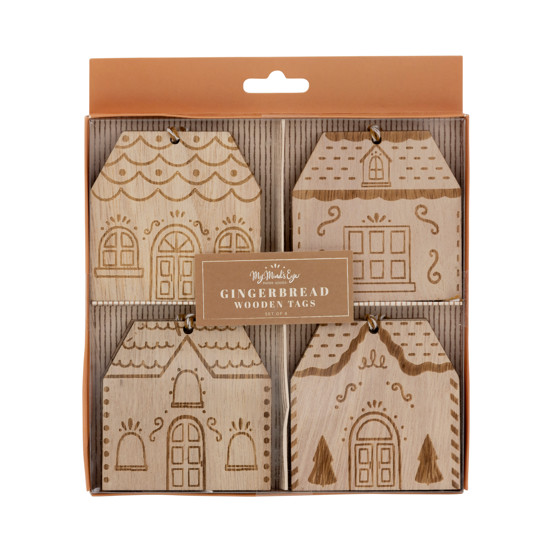 GINGERBREAD HOUSE WOOD TAGS