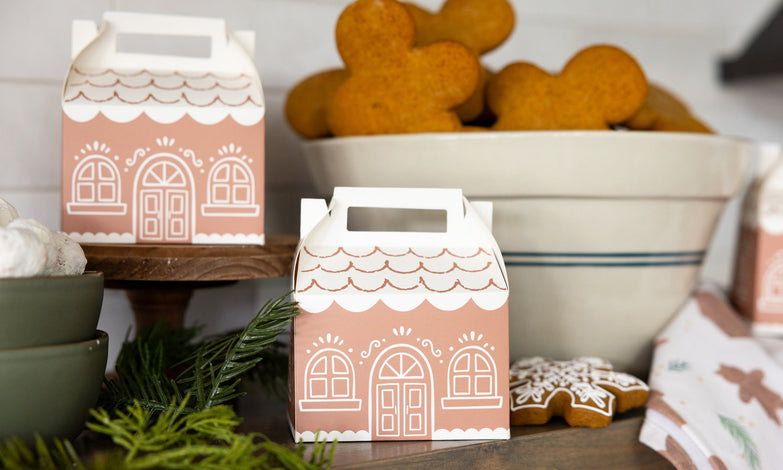 GINGERBREAD HOUSE GABLE TREAT BOXES