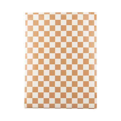 GINGERBREAD CHECKED TABLE RUNNER