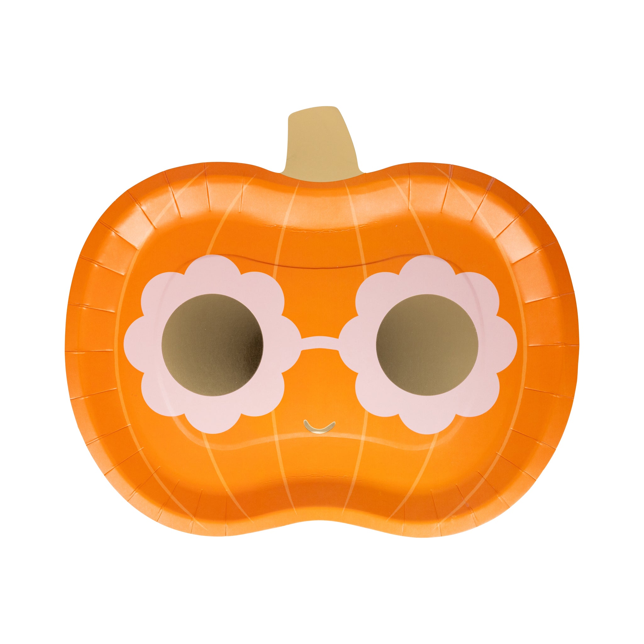 Presale: Groovy Pumpkin Shaped Paper Plate