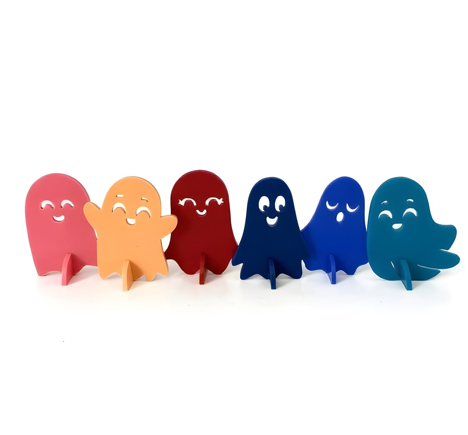 Kedziefest Mini Ghost Crew Acrylic Ghosts (Set of 6 Mini Ghosts)