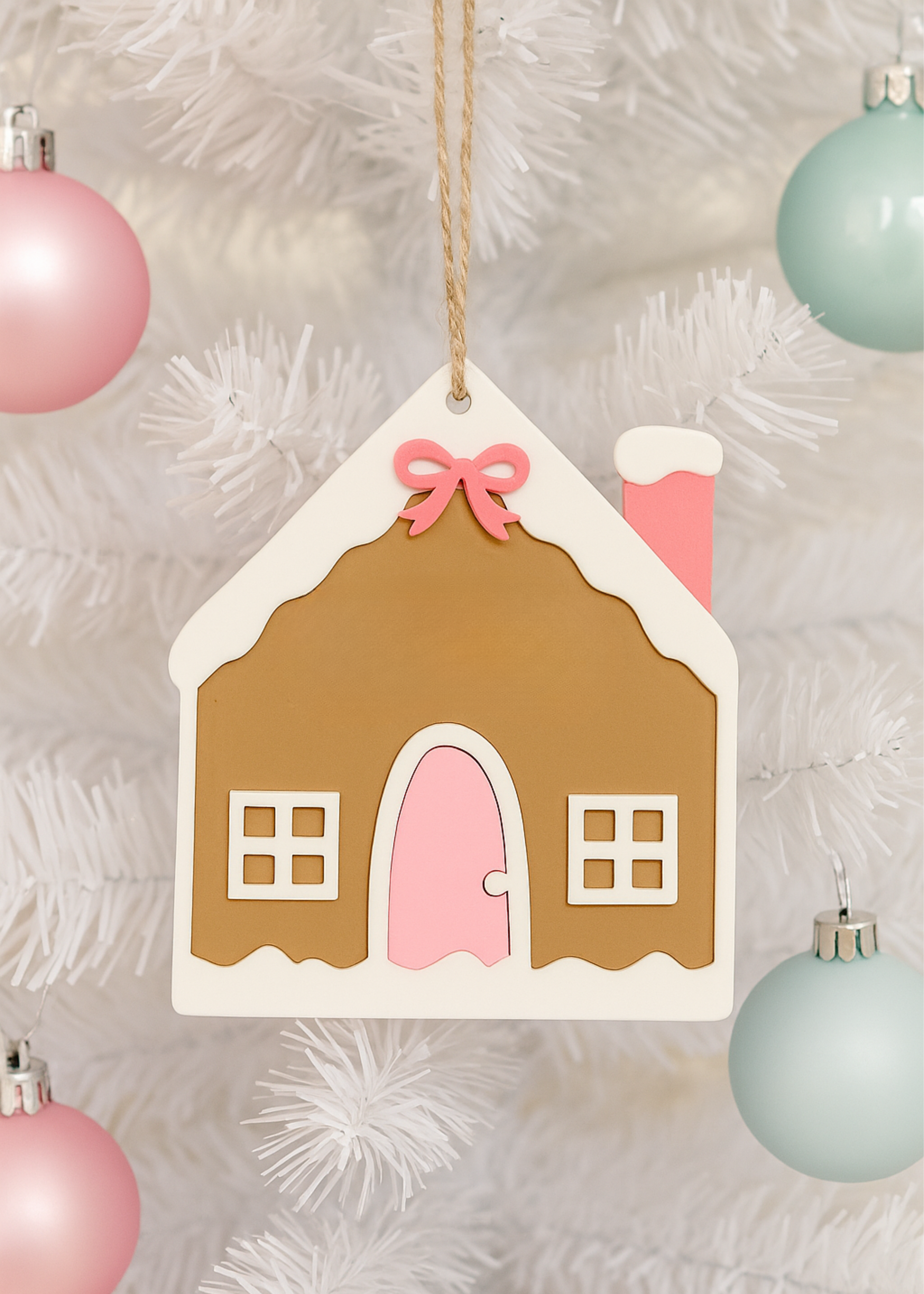 Personalized Gingerbread House Ornament / Place Setting