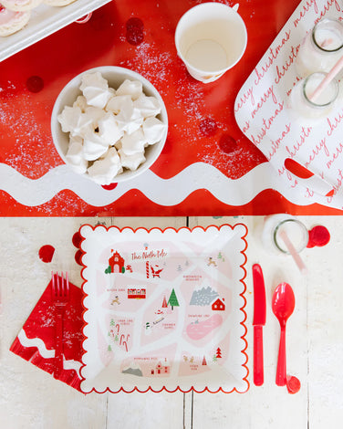 BEC1029 - BELIEVE MERRY CHRISTMAS SCRIPT MELAMINE TRAY