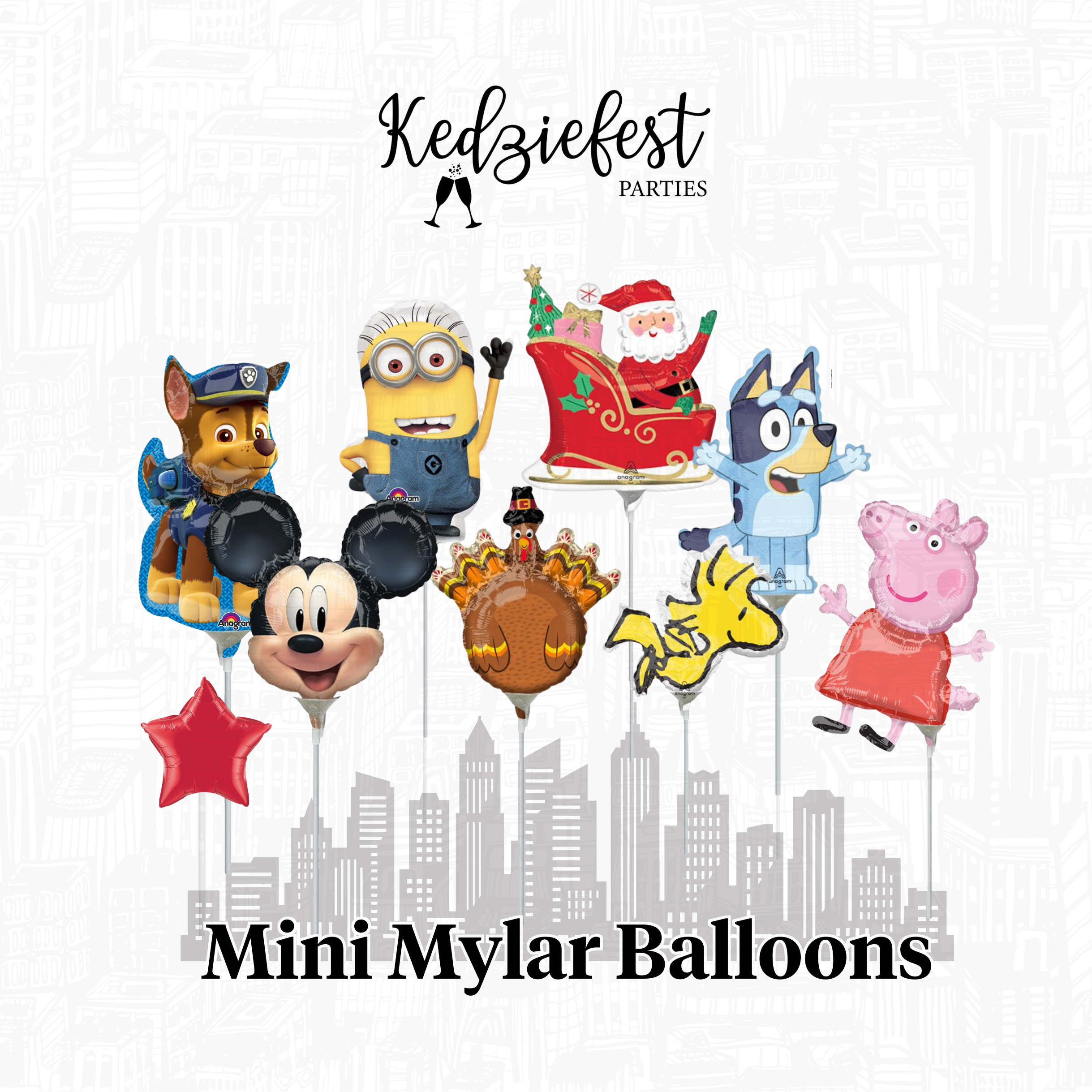 PRESALE: Air Fill Balloons (READ DESCRIPTION) - Kedziefest Thanksgiving Day Parade Collection