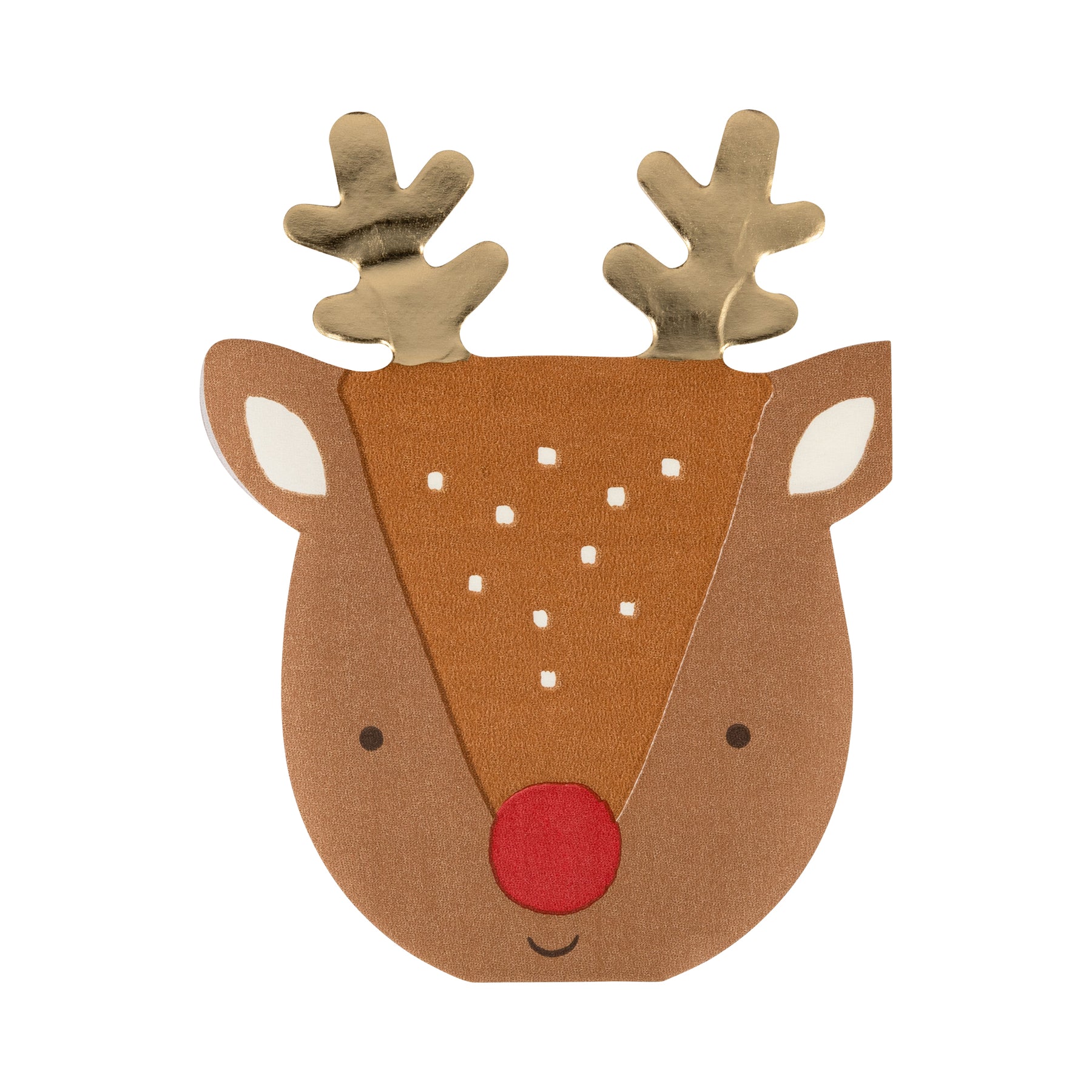 PRESALE: NPL1238 - Rudolph Shaped Dinner Napkin