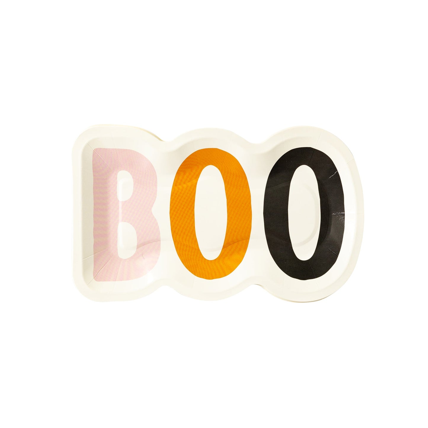 Hey Pumpkin Boo Shaped Paper Plate