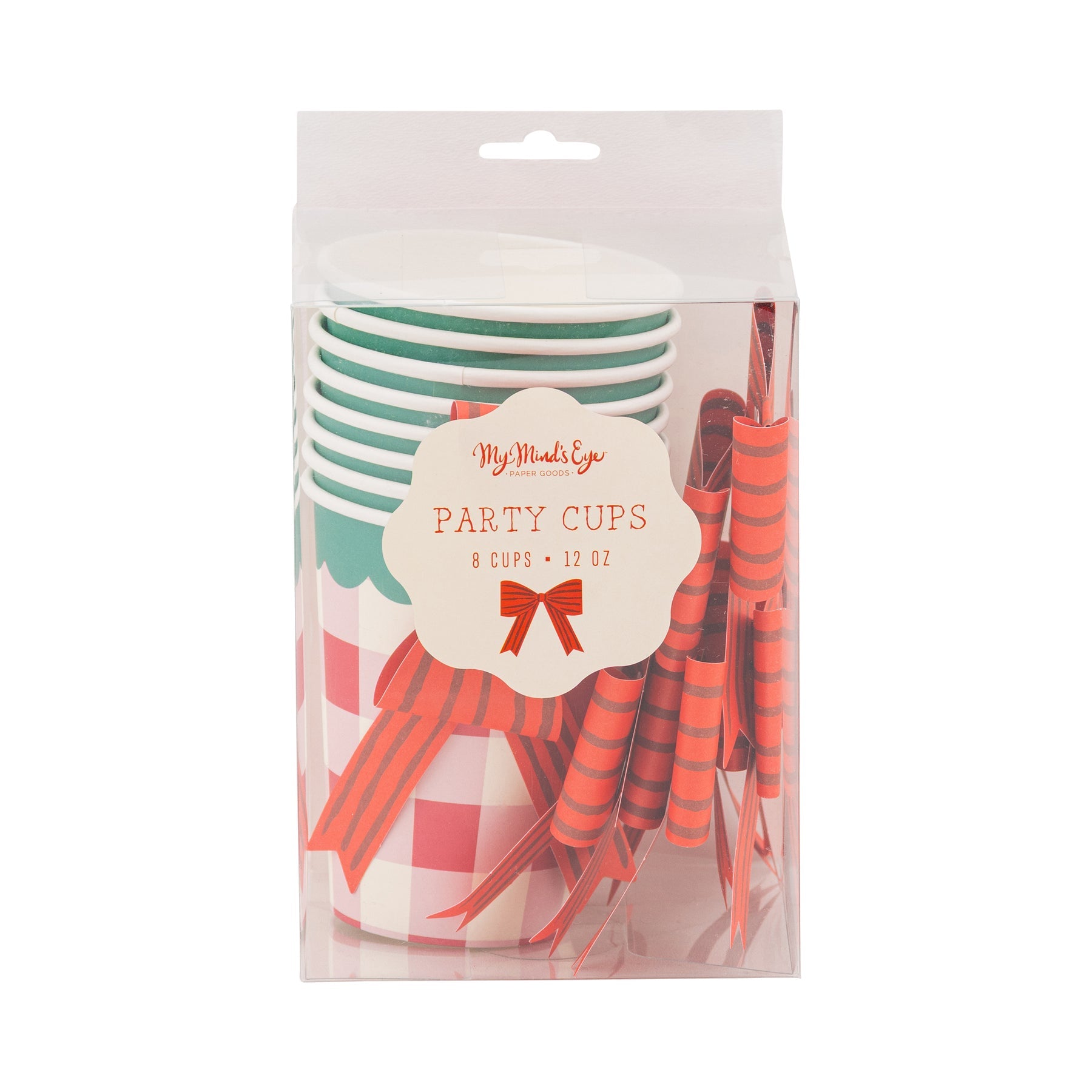 PRESALE: SUG1210 - Plaid Cup with Bow