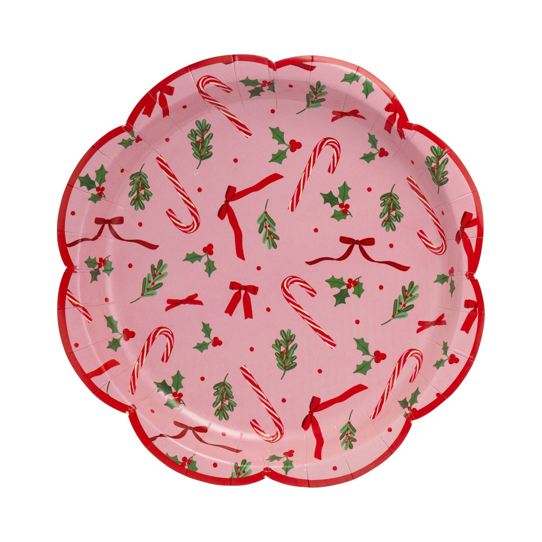 PRESALE: SUG1243 - Candy Cane Patterned Plate