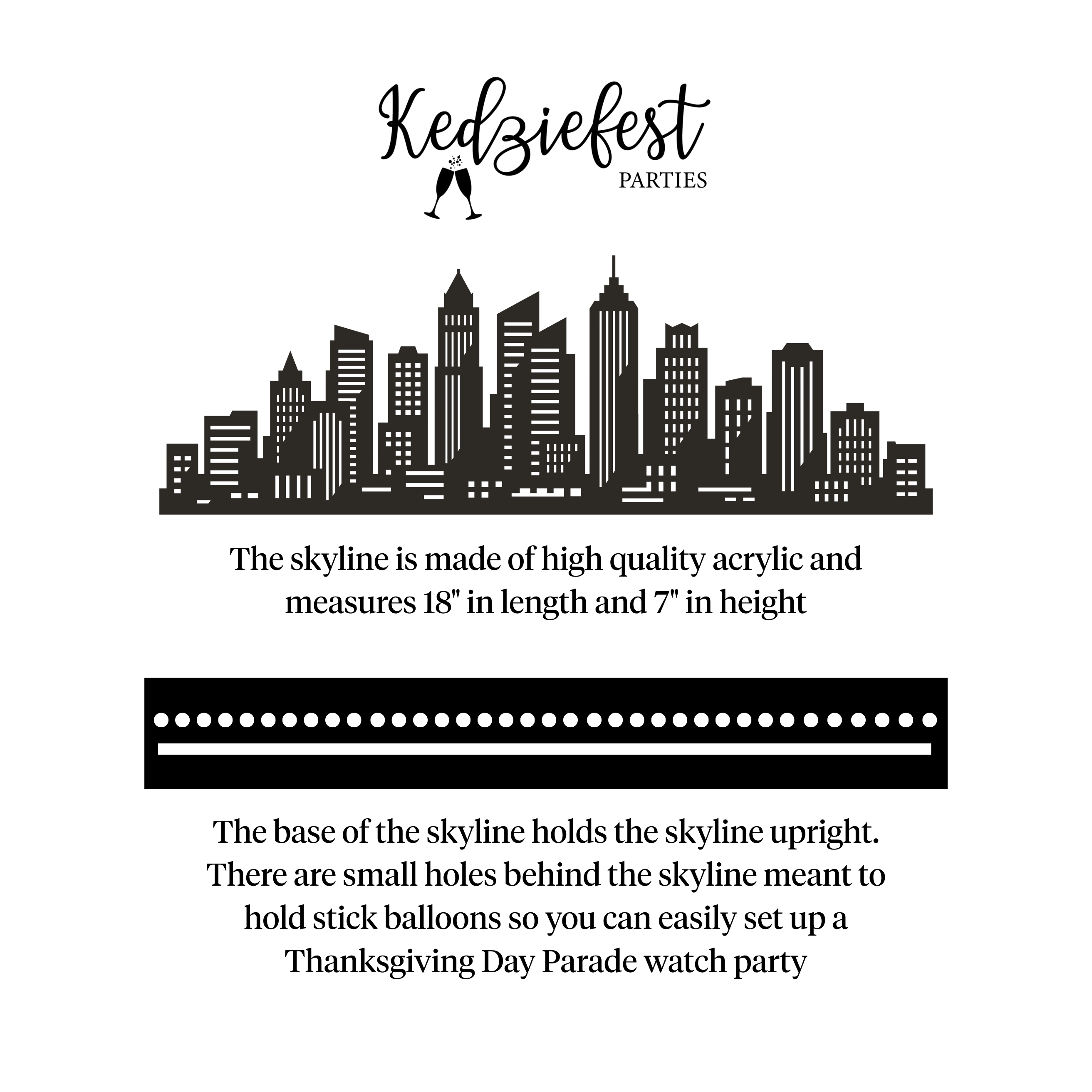 PRESALE: NYC Skyline - Kedziefest Thanksgiving Day Parade Collection