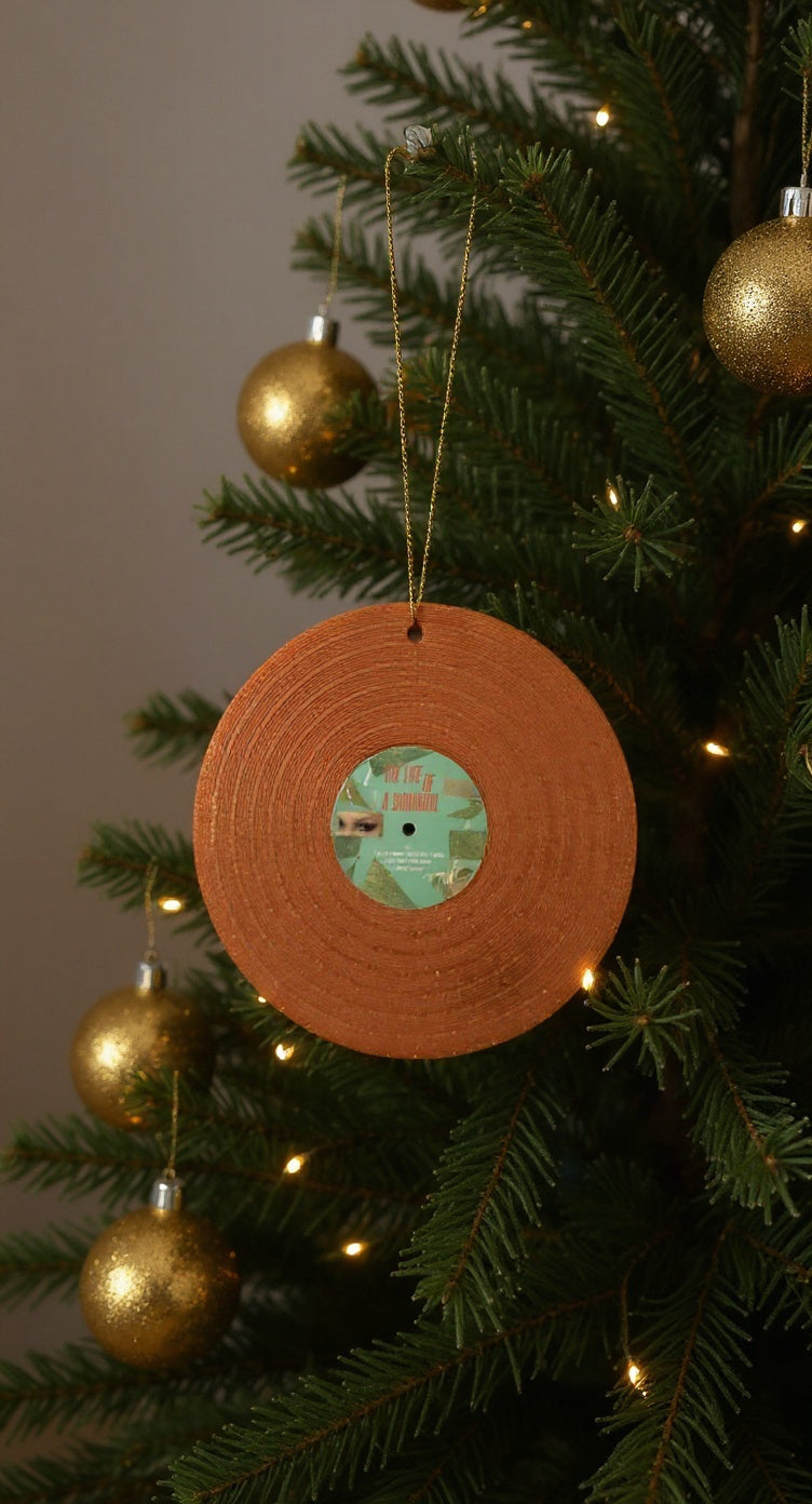T.S. Life of a Showgirl Vinyl Record Ornament