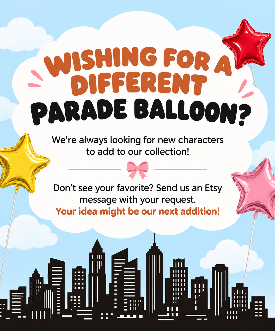Air Fill Balloons (READ DESCRIPTION) - Kedziefest Thanksgiving Day Parade Collection