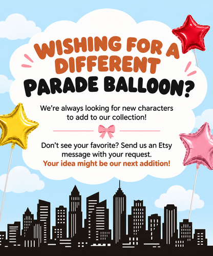 Air Fill Balloons (READ DESCRIPTION) - Kedziefest Thanksgiving Day Parade Collection