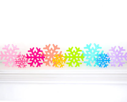 PREORDER: Acrylic Snowflakes - Set of 3 (Choose Color)