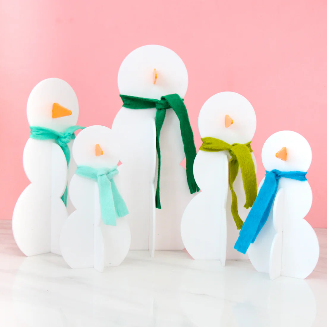 PREORDER: Acrylic Snowmen - Blue/Green