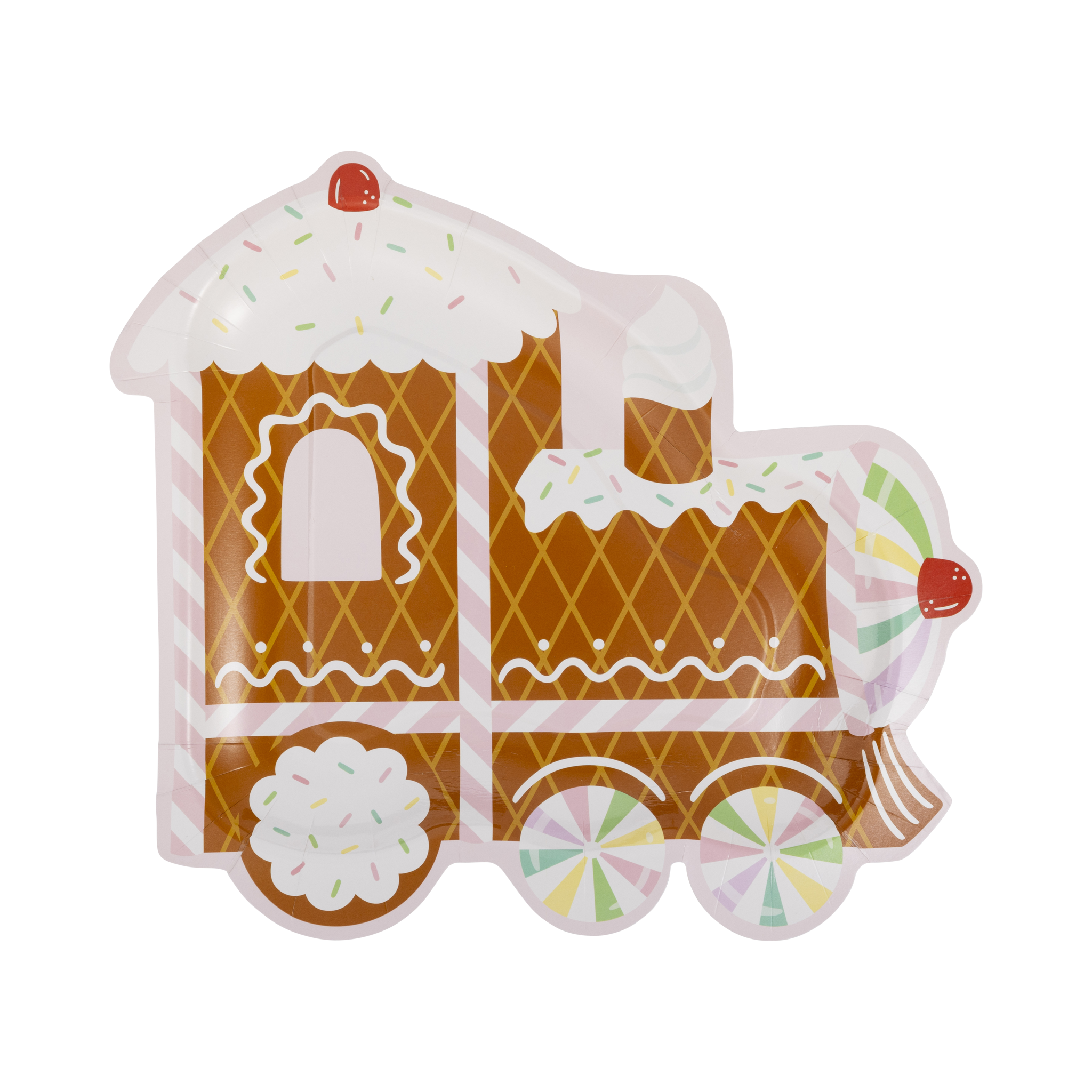 PLPL693 - Gingerbread Train Shaped Plate