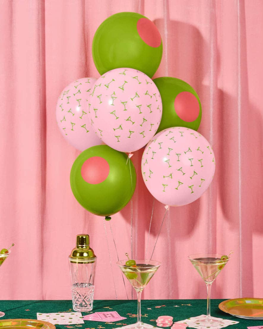 Extra Dirty Balloon Pack - 24 latex balloons, Martini Birthday, Bachelorette