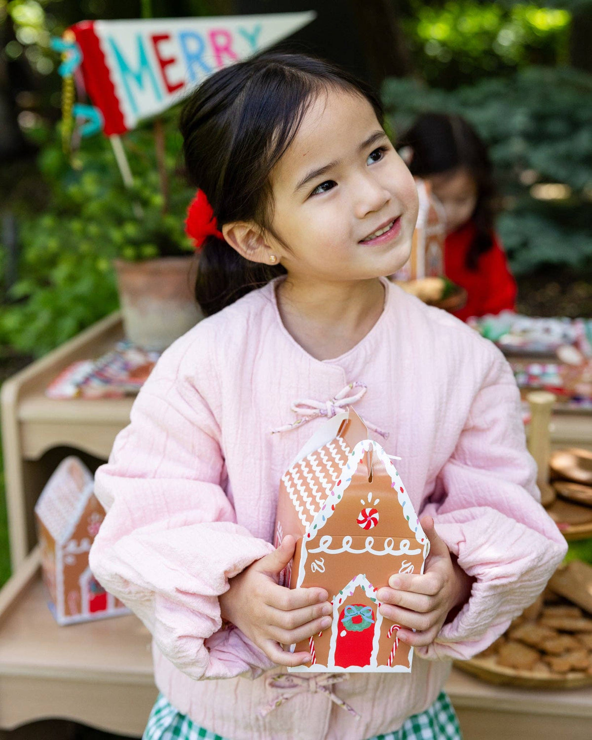 Gingerbread House Treat Boxes with Stickers