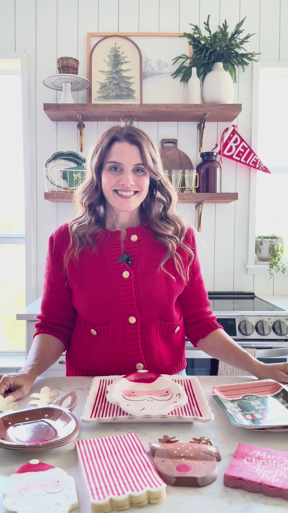 PRESALE: NPL1236 - Red Striped Dinner Napkin