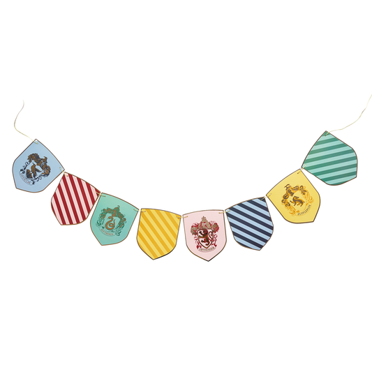 HARRY POTTER X BONJOUR FÊTE HOUSE PRIDE MULTICOLOR DECORATIVE BANNER