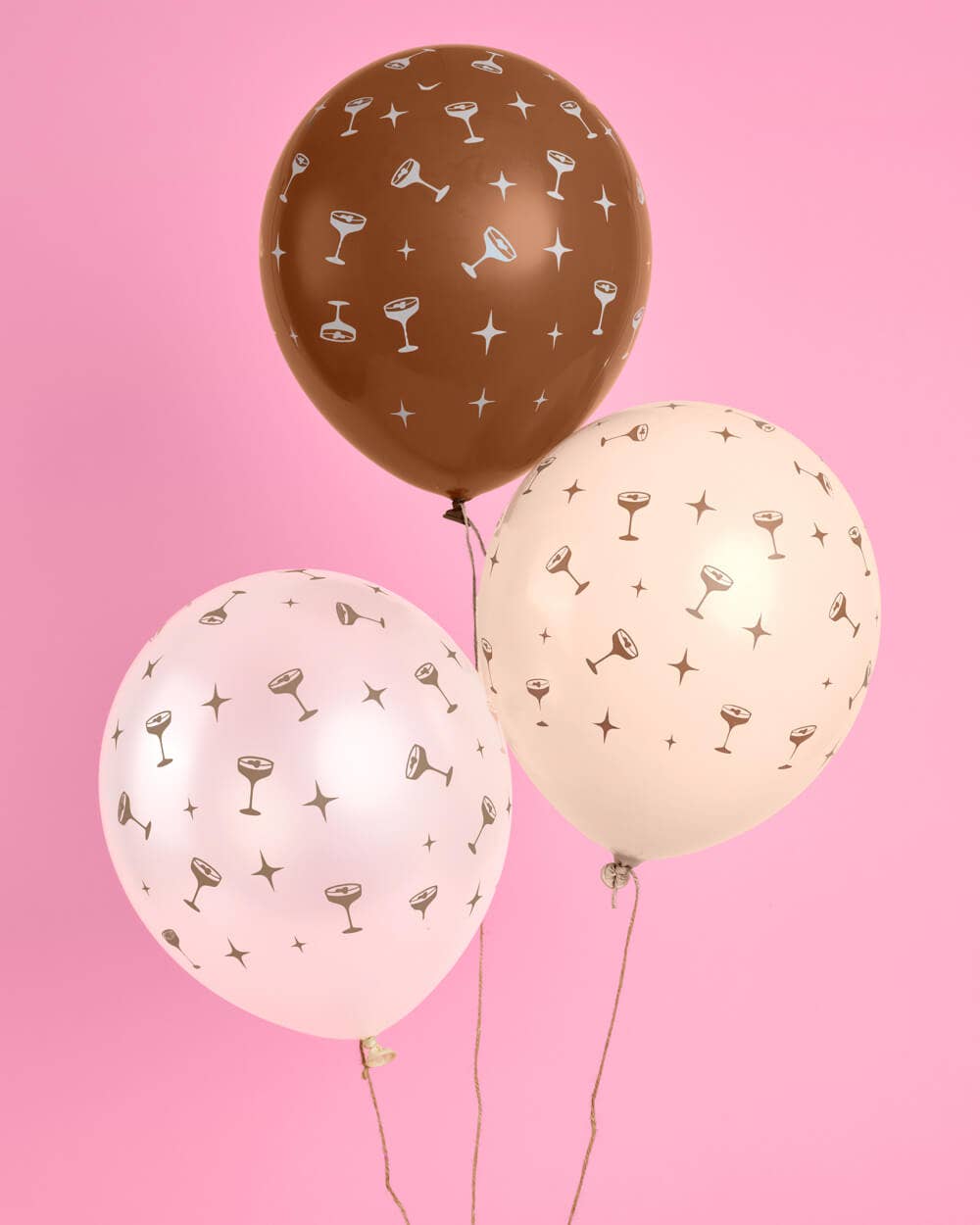 Espresso Martini Balloon Pack - 24 latex balloons, birthday, bachelorette
