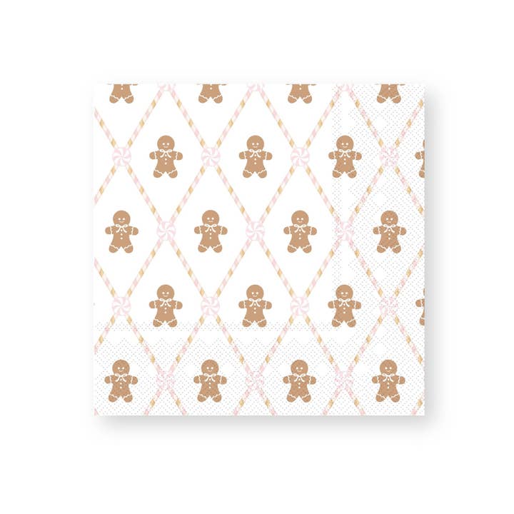 PRESALE: Pink Gingerbread Large Napkins