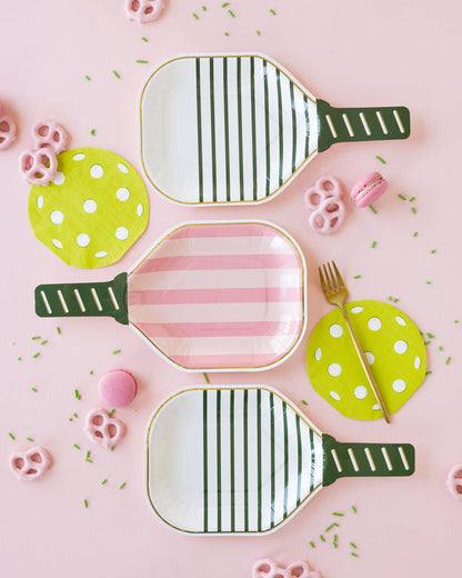 PCK1043 - White Paddle Shaped Paper Plate